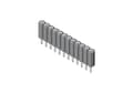 Miniatyrbilde 1 av 3: MPE-Garry 115-1-020-0-MTF-XS0, Pin-kontakt, Sort, Metallisk, Kopper, 260 °C, Rett, Hunkjønn