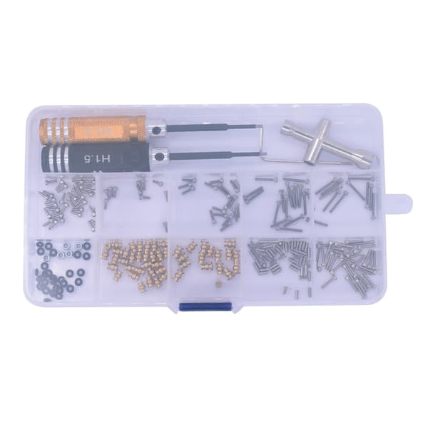 HobbyDetails Stål bilskruesæt m/værktøj SCX24