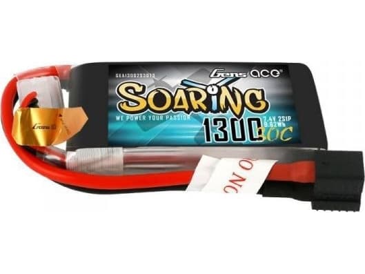 Gens Ace Battery Gens Ace Soaring 1300mAh 7.4V 30C 2S1P EC3/XT60/T-Plug