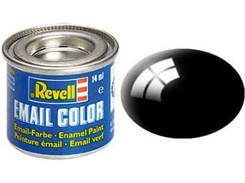 Revell Musta, kiiltävä RAL 9005 14 ml-tin, Sort, 1 kpl