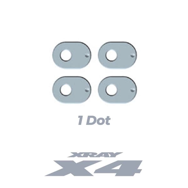 XR-302310 X4 Alu Caster Bushing 3.0°/0.5° 1 Dots