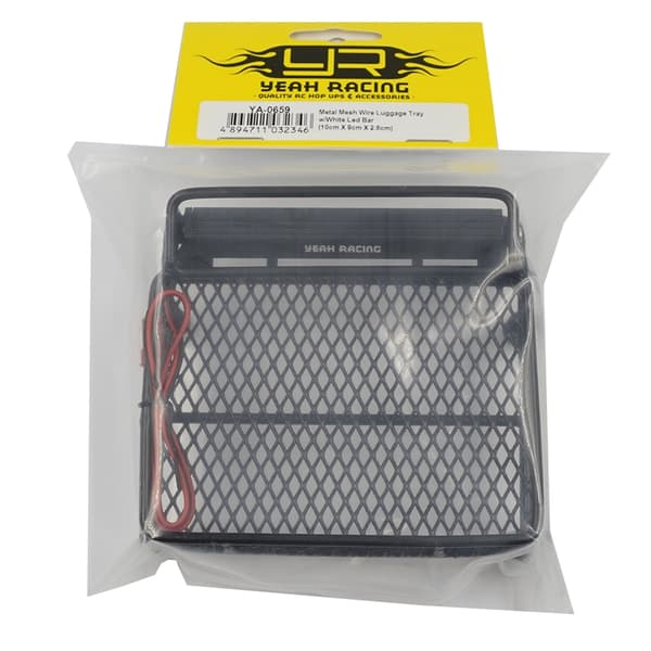 Yeah Racing Metal Mesh Luggage Tray w/White LED