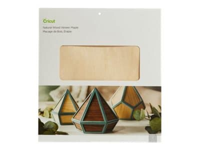 Cricut Natural Wood Veneer - Håndverksmateriale - 305 x 305 mm - 2 ark - lønnetre
