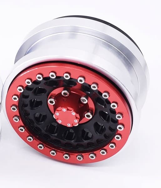 HobbyDetails 2.9 Alu Beadlock Hjul 4stk Rød
