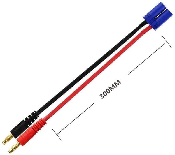 2 stk EC5 stik 4.0mm stik - tilbehør til fjernstyret legetøj tilslutningsladekabel