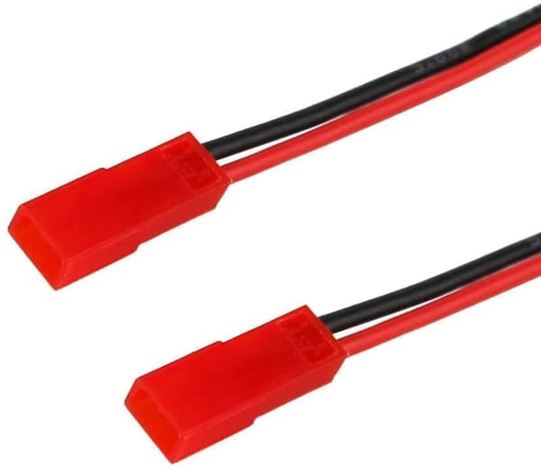 Yunique 2 stykker 4.0mm han bananstik JST 20AWG blød silikone opladningskabelledning 30cm 11.8 tommer - tilbehør til fjernbetjening legetøj