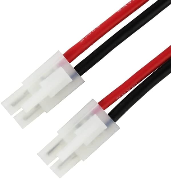 2 stk Tamiya på 4mm guld bananstik stik 14AWG 30 CM - tilbehør til fjernstyret legetøj ladekabel