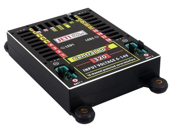 Jeti Central Box 320 w/ 2x Rsat2 and RCSW