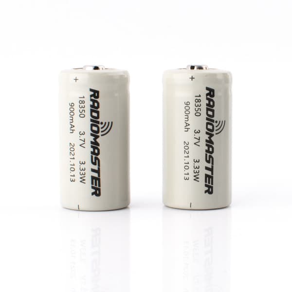 RadioMaster 900mah 3.7V Li-Ion 18350 2 stk.