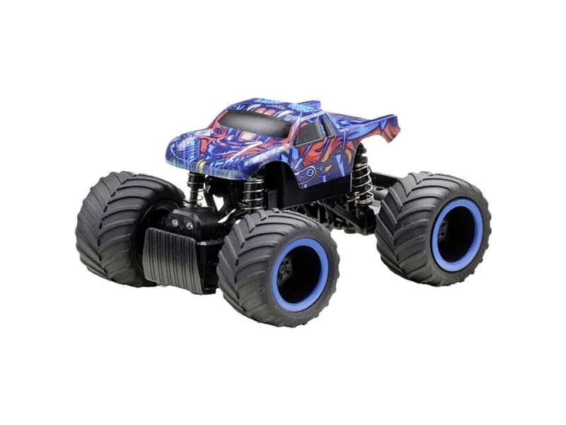 Absima Big Foot Blå 1:32 RC-modelbil Elektronik Monstertruck Hækmotor (2WD) RtR 2,4 GHz inkl. batteri og opladerkabel
