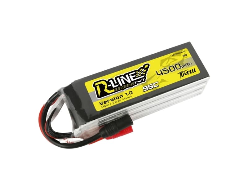 Tattu Battery Tattu R-Line 4500mAh 22.2V 95C 6S1P FPV AS150