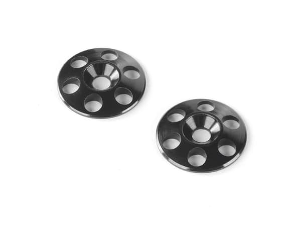 HUDY Alu Rear Wing Shim Black (2)