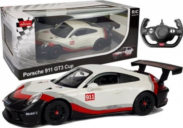 Rastar Auto R/C Porsche 911 GT3 CUP Rastar 1:14 White on the pilot () - 1609611