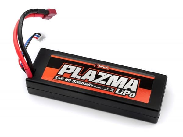 2s  5300mAh - 40C - HPI Plazma LiPo med deans