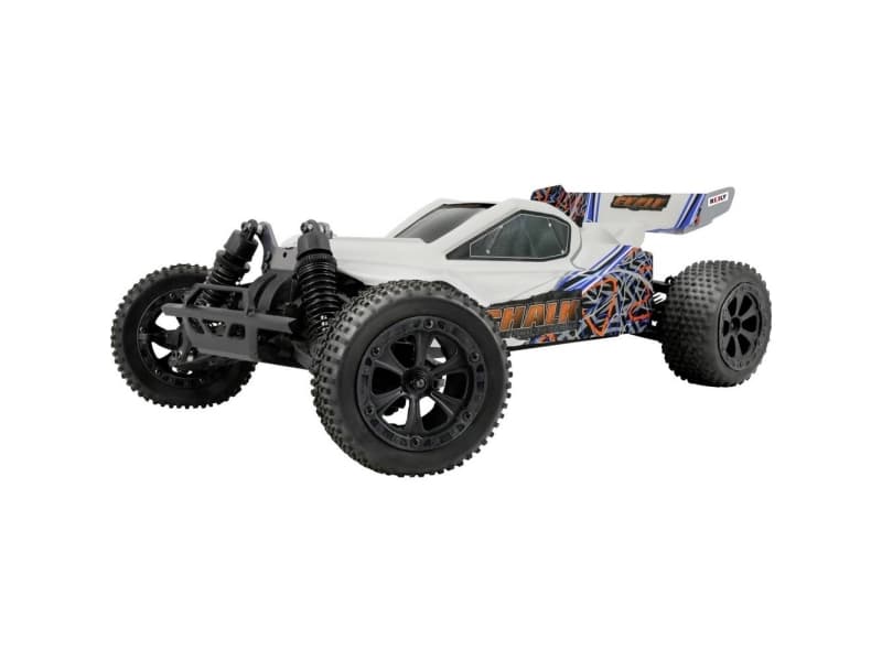 Reely Chalk 4WD Kridtgrå Brushless 1:10 RC-modelbil Elektronik Buggy Firehjulstræk (4WD) 100% RtR 2,4 GHz inkl. batteri, oplader og senderbatterier