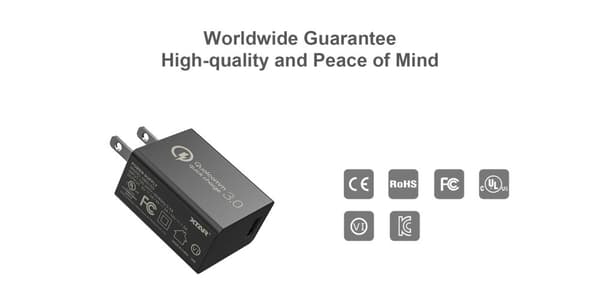 XTAR QC3.0 Fast Charge USB Wall Adapter 18W