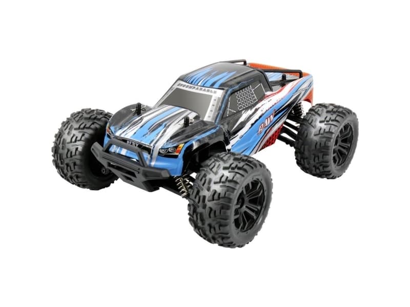 Bilde av Reely Raw Blå Brushed 1:14 Rc-modelbil Elektronik Monstertruck Firehjulstræk (4wd) Rtr 2,4 Ghz Inkl. Batteri Og Ladeapparat