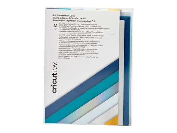 Cricut Joy Blue Lagoon Sampler - Foil transfer insert card