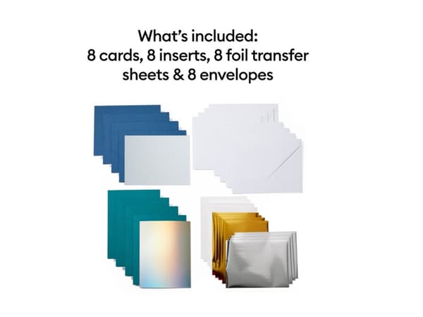 Cricut Joy Blue Lagoon Sampler - Insertkort set - 8 stycken - A6