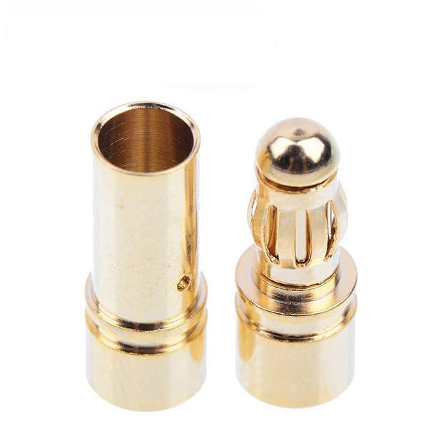 10x 3,5 mm Gold Bullet Banana Connector Plug för ESC batterimotor