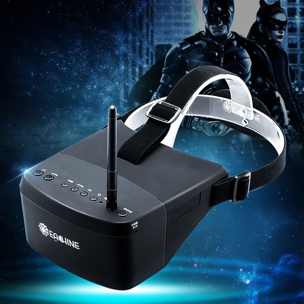 Original Eachine EV800 5'' 800x480 FPV HD LCD VR Goggles med høj lysstyrke 5,8G 40CH Raceband Auto-søgning med 3,7V/2000mAh batteri