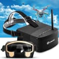 Miniatyrbillede 5 af 9: Original Eachine EV800 5'' 800x480 FPV HD LCD VR Goggles med høj lysstyrke 5,8G 40CH Raceband Auto-søgning med 3,7V/2000mAh batteri