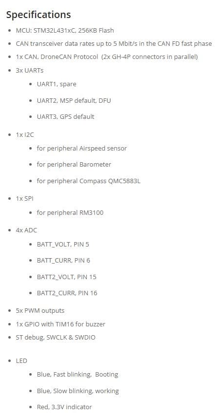 Mateksys AP_Periph CAN Node L431