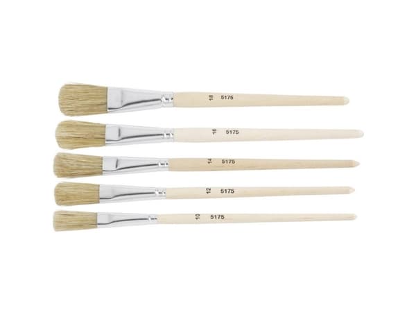 ZAHN Pinsel E10710-11 Lakpensel Naturbørste 5 dele