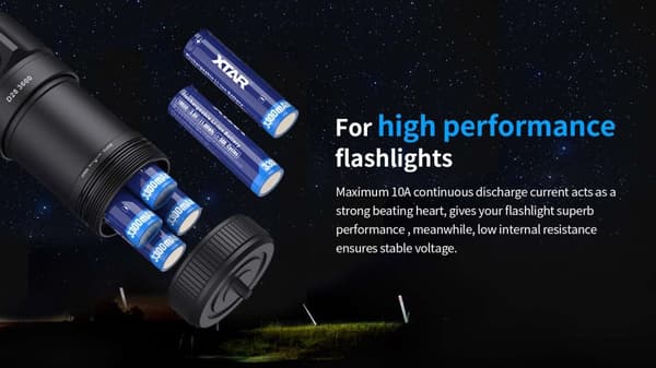 XTAR 18650 3300mAh 10A Li-Ion