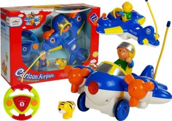 LEANToys Piloted Airplane Remote-controlled steering wheel