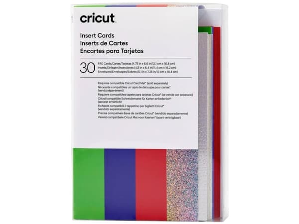 Cricut Rainbow Scales Sampler - Insert card set - 30 delar