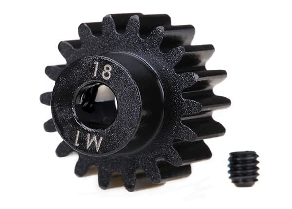 TRX-6491R Gear 18T Machined 1.0M Pitch 5mm-s