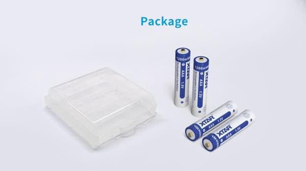 XTAR AAA 1.5V 1200mWh Batterier 4st
