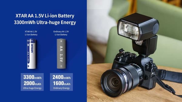 XTAR AA 1.5V 3300mWh Batterier 4st
