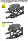 Miniatyrbilde 2 av 3: XR-356193 XB8 Composite Rear Mud Protector L+R