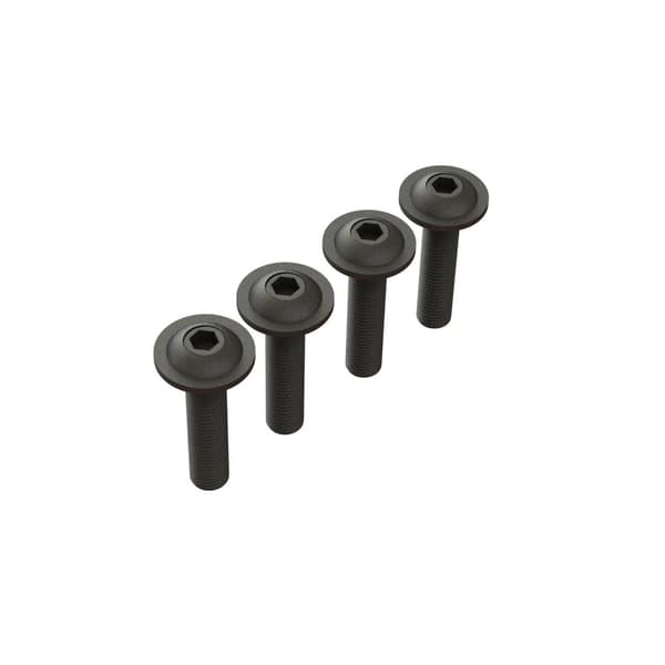 ARA727412 M4x18mm Button Head Screw Flanged (4)