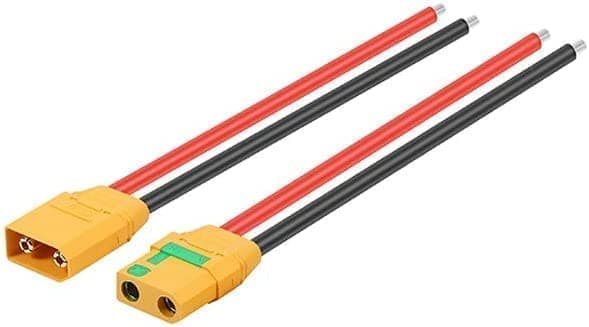 1 par XT90 hunstik med 10AWG til løbehjulsbatteri (1 par XT90 med 10AWG-kabel) - Tilbehør til fjernbetjening legetøjskabel