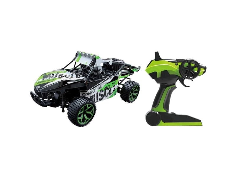 Amewi 22211 Extreme D5 1:18 RC-modelbil, begyndermodel Elektronik Buggy Firehjulstræk (4WD) inkl. batteri, oplader og senderbatterier