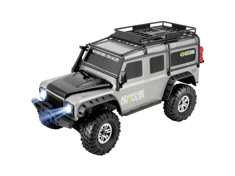 Reely Adventure Grå Brushed 1:10 RC-modelbil Elektronik Crawler Firehjulstræk (4WD) RtR 2,4 GHz inkl. batteri, oplader og senderbatterier