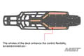 Miniatyrbilde 4 av 7: MST-210656 Chassis LW Flex Carbon Deck RMX/RRX
