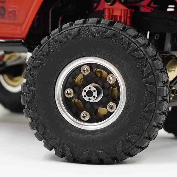 Yeah Racing CNC Beadlock Hjulsæt Guld SCX24
