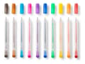 Miniatyrbilde 5 av 5: Cricut Joy™ Glitter Gel 0,8 mm, sett med 10 blå, gul, oransje, grønn, rød, svart, brun, lyseblå, rosa, lilla (2009964)