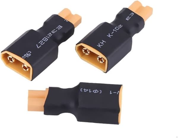 5 stk RC dronestik XT30 til XT60 (XT30 hun til XT60 stik) - tilbehør til fjernbetjening legetøj adapter plug konverter