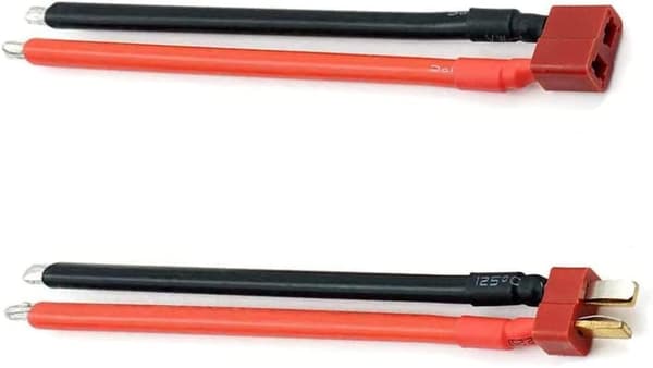 3 stk 14AWG Deans Style T Plug hankontakt med RC-batterianslutningskabel - Tillbehör till Fjärrstyrda Leksaker trådkabel