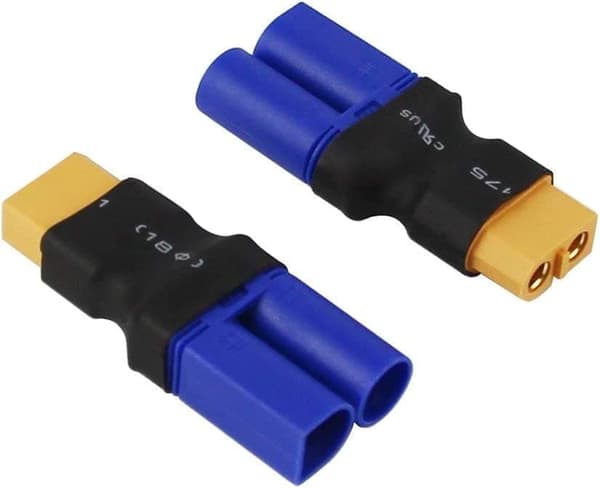 4 stycken hona XT60 till hane EC5 Ingen kabel hona XT60 till hona EC5 - Tillbehör till Fjärrstyrda Leksaker kontaktadapter