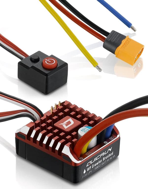 80A harjattu ESC RC: llä 1:10 RC telaketju Traxxas TRX4 aksiaalinen SCX10 90046 - Lisävarusteet kauko-ohjattaville leluille RC-nopeudensäädin