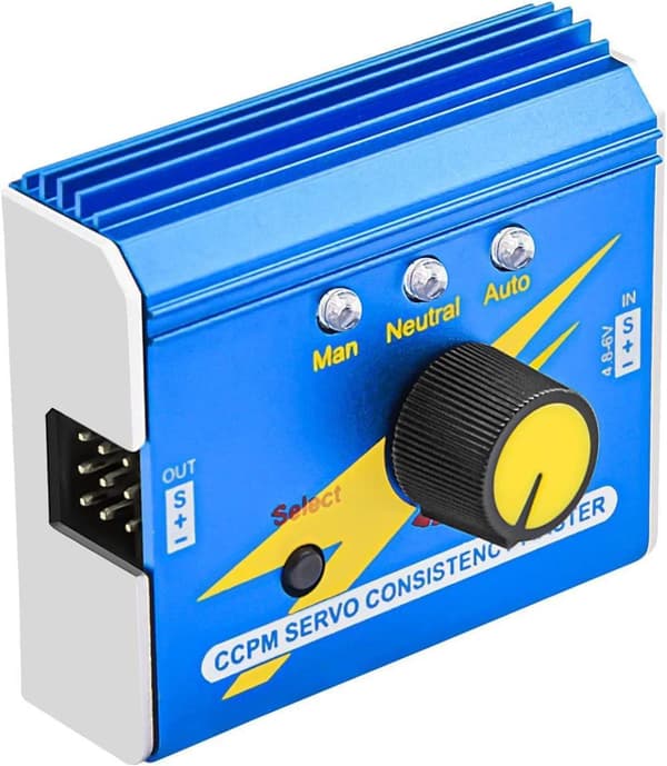 DC 4.8V-6V RC aluminiumskasse multifunktions servocontroller CCPM-test til ESC - tilbehør til fjernstyret legetøj Digital servotester