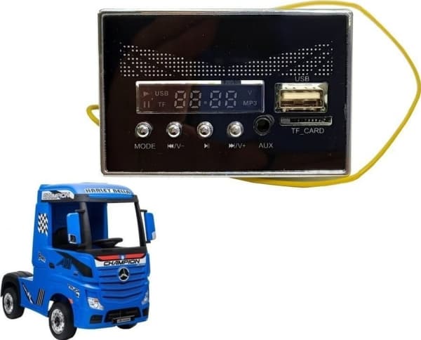Lean Cars musikkpanel for HL358 Actros batteridrevet bil