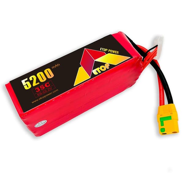 6s  5200mAh - 35C - Etop LiPo XT90