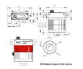 Miniatyrbillede 2 af 2: KST A12-T Digital Gear Wing Servo i stål 20kg